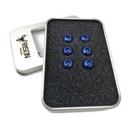 RISON-Titanium 6 tornillos de disco de freno para bicicleta, M5 x 12 mm, aleación de titanio GR5, tornillos de cabeza Torx para bicicleta, tornillo de rotor de freno, tornillos de titanio para MTB,