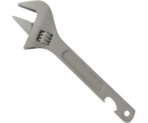 RISON-Titanium Llave Inglesa en Titanio GR5, 2 en 1 Llave Ajustable Universal Boca Ancha & Abrebotella 150mm/6'', Llave de Tuercas Herramienta de Reparación Portátil para Interior Exterior