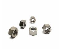 RISON - Tuerca hexagonal de titanio DIN934 M10 x 1,5 mm, TI6AL4V, tuercas de titanio GR5, paquete de 5