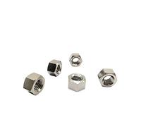 RISON - Tuerca hexagonal de titanio DIN934 M3 x 0,5 mm, TI6AL4V, tuercas de titanio GR5, paquete de 5