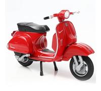 Risopen 1/18 Scale 2016 Vespa PX Moped Figurine Static Mini Scooter Model Toy Roman Holiday Collection Souvenir Figurine Simulation Motorcycle Toy Cake Topper Gift for Adult Kid Boy (Red Color)