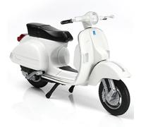 Risopen Figura de Motocicleta estática de Escala 1/18 2016 para Vespa PX, Modelo de Scooter, Juguete de colección, Figura de Recuerdo, Juguete de simulación de Motocicleta, Adorno para Tarta (Blanco)