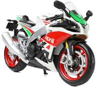 Risopen Juguete de motocicleta para niños 1:12, aleación Mini modelo de moto compatible con Aprilia RSVA RR1000 motocicleta réplica miniatura regalos de cumpleaños para fans del modelo de motocicleta