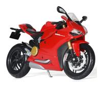 Risopen Modelo de Motocicleta 1:12 Compatible con Ducati 1199 Panigale, Modelo de Motocicleta de Aleación Fundida, Juguete Mini Moto, Regalo (Rojo)