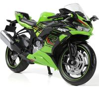 Risopen Modelo de motocicleta 1:12 compatible con Kawasaki Ninja ZX-6R de metal fundido con modelo de motocicleta de plástico, no requiere montaje, regalo mini acabado para adultos (verde)