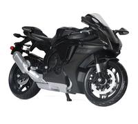 Risopen - Modelo de motocicleta a escala 1:12 compatible con Yamaha YZF-R1 1000R, modelo de motocicleta fundido a presión en aleación, juguete de mini moto, regalo (negro)