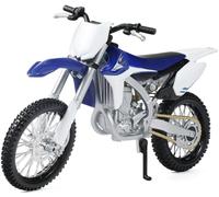 Risopen Motocicleta de cross a escala 1:12 compatible con Yamaha YZ450f modelo de motocicleta Mini Supercross Motocross Colección de modelos de moto o regalo para adultos y niños (azul)