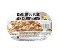 Risotto de cerdo con champiñones