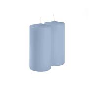 Risthò Velas de cera Dusty BLue, diámetro 7 cm, altura 15 cm, 4 unidades