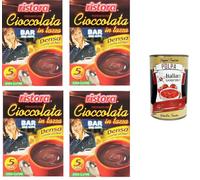 Ristora Prepatato per cioccolata calda in tazza, Denso come al bar Preparación para chocolate caliente en taza, denso como en el bar 4 x 125 gr + Polpa italiana Gourmet 400 g