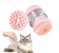 Ristyur Cepillo de baño para perros, cepillo de champú para mascotas, cepillo de baño desenredante y masajeador, cepillo de agua y champú para pelo de mascotas, para