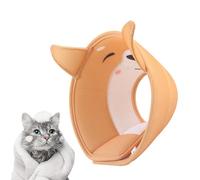 Ristyur Cono de gato, conos suaves para mascotas para gatos con bonito patrón de animales, dona de gato para gatos y perros, dona de cuello de perro, cono de gatito, cono de perro pequeño, evita