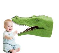 Ristyur Marioneta de cocodrilo, Marioneta de Mano de Dinosaurio | Marionetas de Mano de Juguete de Animales de cocodrilo de tiburón de Dibujos Animados,Juguetes de baño de Playa para Piscina, Figura