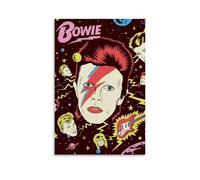 RISUANHENM Póster artístico de David Bowie para decoración de habitación, lienzo estético para decoración de dormitorio, 30 x 45 cm, estilo sin marco