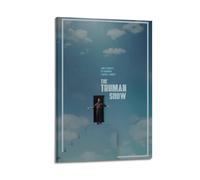 RISUANHENM Póster artístico de The Truman Show para decoración de habitación, lienzo estético para decoración de dormitorio, 30 x 45 cm, estilo marco