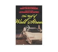 RISUANHENM Póster artístico de The Wolf of Wall Street, para decoración de habitación, lienzo estético para decoración de habitación, 20 x 30 cm, estilo sin marco