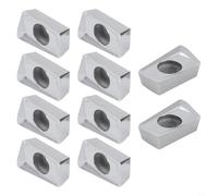 Risveglio 10 piezas APKT1604PDFR-G2 insertos de fresado de carburo para acabado semiacabado de aluminio, color plateado