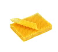 Risveglio 10 piezas de cera de abeja pura para hojas de base de panal de abeja, 132 x 9 cm, marcos de colmena de apicultura, color amarillo