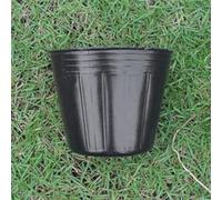 Risveglio 100pcs para Negro Suave para Vivero Macetas de Plástico Transpirable Diseño Vegetal Hierba Jardín Cultivo 72x72cm