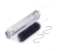 Risveglio 12 pulgadas para astillas de madera de tubo de barbacoa de acero inoxidable, tubo hexagonal de pellets con eficiente difusión de humo, parrillas eléctricas de carbón de gas, frío y caliente