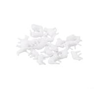 Risveglio 18 piezas de ovejas pintadas a escala HO, modelo 1:87, animales de granja, figuras en miniatura para diorama, paisaje, campo, diseño de plástico, accesorios para hacer modelos