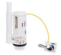 Risveglio 2 pulgadas para válvula de cisterna de inodoro de doble descarga con desbordamiento, kit de reparación de botón superior de 2 piezas, color blanco