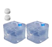 Risveglio 2 unids portátil plegable para jarra de agua, cubo plegable LDPE con espita Camping Survival Kit