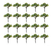 Risveglio 20 árboles de paisaje en miniatura de 4 cm, árbol de simulación de frutas naranjas para escenas de arquitectura, kits de fabricación de modelos, exhibición de modelado ferroviario