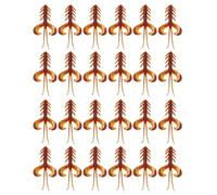 Risveglio 24 piezas para TPR para señuelos de pesca suaves, cebo de camarón bailando, 7 cm, cebos simulados Luya para agua salada, pesca de agua dulce, negro, verde y marrón para rojo (rojo vino)