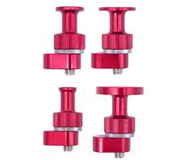 Risveglio 4 lengüetas de extracción de abolladuras de coche en aleación de aluminio, para color rojo para cuñas redondas, herramientas eficientes de reparación de abolladuras sin pintura