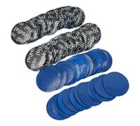 Risveglio 50 parches de goma con cable para neumáticos, 32 mm de diámetro, color azul, práctico para usar para pinchazos de neumáticos de coche, bicicletas