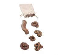Risveglio 6 piezas de juguetes de broma para excrementos de perro falsos de TPR, accesorios realistas de broma para el día de los inocentes y Halloween