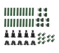 Risveglio 70 clips de conector ajustables para enrejado de plantas, hebillas de soporte de jardín de 11 mm para marco de invernadero de tomates y vides