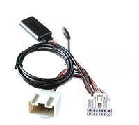 Risveglio Adaptador de entrada auxiliar de audio para coche para Volvo S70 C70 V70 XC70 S80-14 Pin Cable conector para transmisión de música, kit manos libres compatible con smartphone, tablet, gris