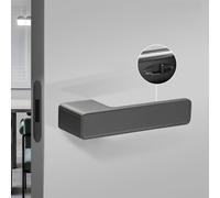 Risveglio Aleación de zinc silenciosa para cerradura de puerta, juego de pestillo interior de estilo minimalista, entrada fiable sin llave, puertas de dormitorio y oficina