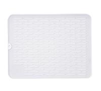 Risveglio Alfombrilla de silicona para secar platos, antideslizante, resistente al calor, 40 x 30 cm, fácil de limpiar y plegable, apta para lavavajillas