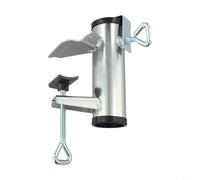 Risveglio Barandillas de metal para balcón de hasta 6,6 cm, clip ajustable para sombrilla de 3,8 cm, no necesita herramientas