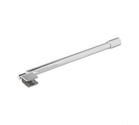 Risveglio Barra de soporte ajustable para mampara de ducha de acero inoxidable para vidrio de 8 12 mm, brazo telescópico de fijación de pared 300 500 mm (2# (cabeza única))