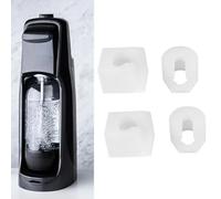 Risveglio Blanco para tuercas de repuesto de plástico para fabricantes SodaStream, kit de sellado seguro para Spirit para terra 10 20, instalar piezas de prevención de fugas de gas, paquete de 2