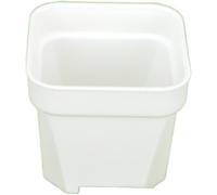 Risveglio Blanco Reciclado para Planta Planta Plástica Cuadrada 81cm Poco Profundo Contenedor Suculento Grueso Uso Interior Exterior