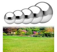 Risveglio Bolas decorativas de acero inoxidable para jardín, esferas decorativas plateadas reflectantes para patio, estanque, piscina, paisaje, 150 mm