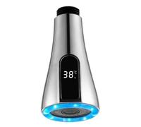 Risveglio Boquilla de grifo con pantalla digital LED, cabezal rociador extraíble G1 2 con 2 modos de fregadero de cocina, adaptador de grifo cromado ABS que muestra la temperatura del agua