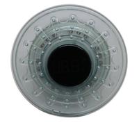 Risveglio Cabezal de ducha LED con sensor de temperatura, 3 modos de cambio de color, funciona con agua, sin batería, mezcla de masaje de lluvia ABS, color plateado