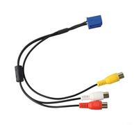 Risveglio Cable adaptador para puerto AV de 6 pines para radios de coche para equipos de video VTR