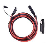 Risveglio Cable de extensión SAE a SAE de 12 AWG, cable solar de cobre estañado de 105° de alta temperatura con adaptador de polaridad inversa, conector impermeable IP68 para automóvil, para RV, barco