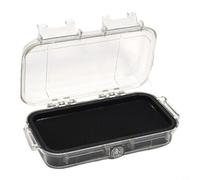 Risveglio Caja seca impermeable sellada ABS, a prueba de golpes a prueba de presión, caja de almacenamiento al aire libre, aventura, camping, senderismo, caja portátil 20x11x6cm para rojo (negro)
