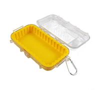 Risveglio Caja seca impermeable sellada ABS, a prueba de golpes a prueba de presión, caja de almacenamiento al aire libre, aventura, camping, senderismo, caja portátil 20x11x6cm para rojo (amarillo)