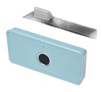 Risveglio Cajones con bloqueo de huellas dactilares recargables por USB, caja fuerte biométrica con respaldo de contraseña, impermeable IP65, 3000 usos, color negro