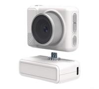 Risveglio Cámara digital para vlogging, video HD 1080P y cámara de fotos de 50 MP con pantalla táctil IPS de 3.5 pulgadas y luz de relleno LED, cámara compacta retro para adolescentes/estudiantes