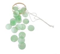 Risveglio Campanas de viento decorativas para colgar en el jardín, 73 cm, carillón de viento de concha de mar natural con estilo bohemio para patio al aire libre, porche y decoración del hogar